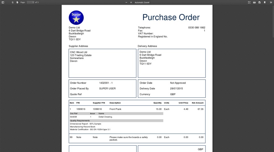 Purchase Order Pdf